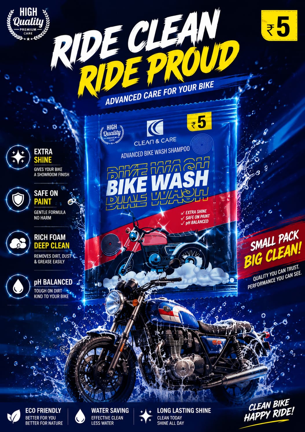 BIKEWASH SHAMPOO ( 10 ML )